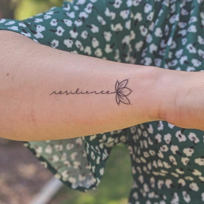 Resilience Word Temporary Tattoo set of 4 - Etsy