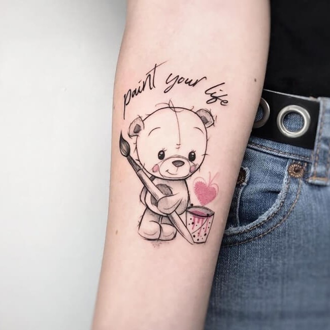 Teddy Bear Tattoo Ideas 19