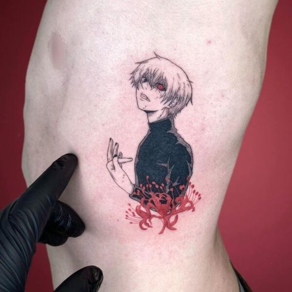 Ink Lab  Tattoo Studio   KEN KANEKI TOKYO GHOUL  by fabiomarellitattoo   Guest hivetattooartgallery  inklab tattoostudio caratebrianza  manga tattoo tatuaje tattoos anime animetattoo mangatattoo colors  character kenkaneki tokyo 