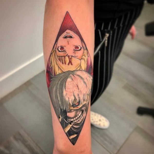 Kaneki tattoo done by Romo at Label Ink, London. : r/tattoos