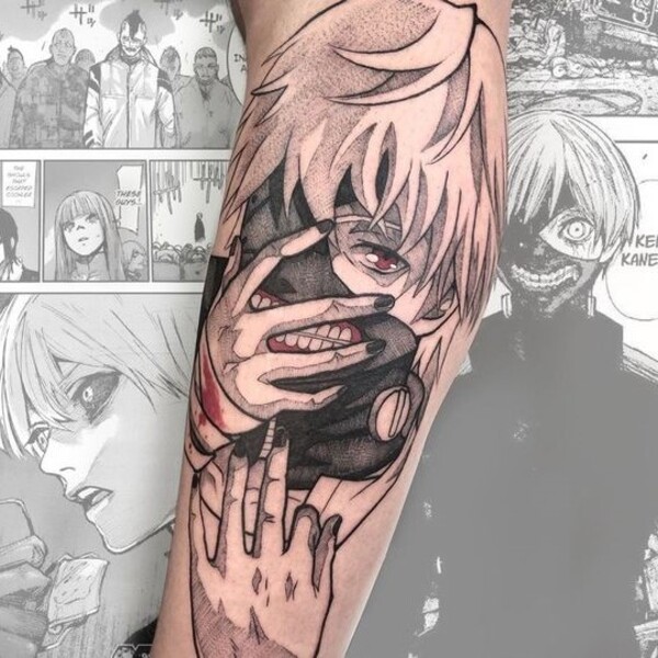 Tokyo ghoul  Geek tattoo Anime tattoos Dark tattoo