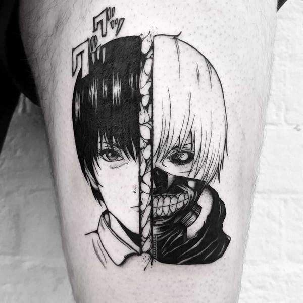 Taylor テイラー on Twitter One of my best friends finally got to tattoo  me again This time I asked her to design a Tokyo ghoul themed one I love  how it came