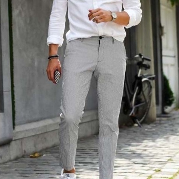 What To Wear With Grey Pants The Trend Spotter | vlr.eng.br