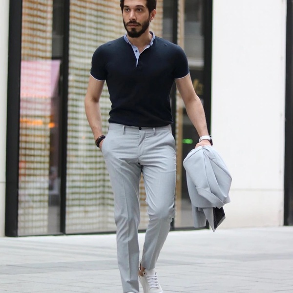 45 Great Shirt Color Ideas For Grey Pants - Hood MWR