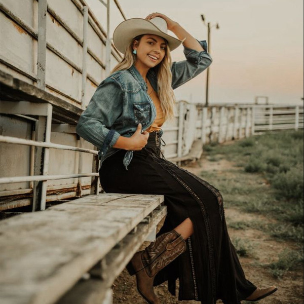 women wearing western boots