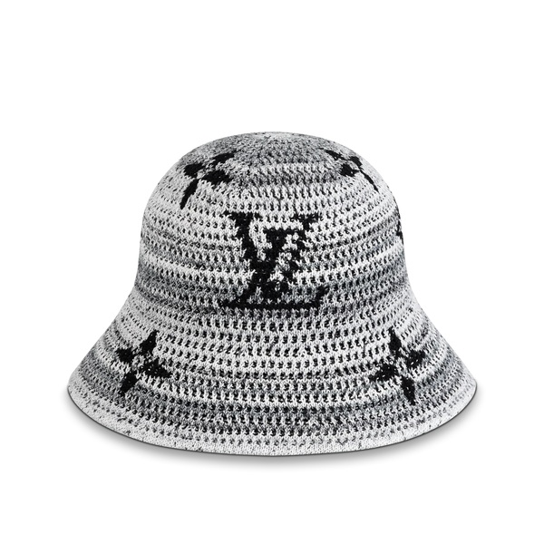 LV Crochet Stripes Bucket Hat