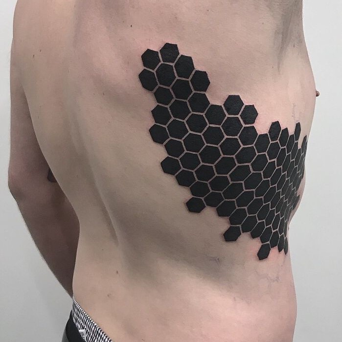 Hidden Meaning Behind Honeycomb Tattoo  Cool Designs  TattoosWin