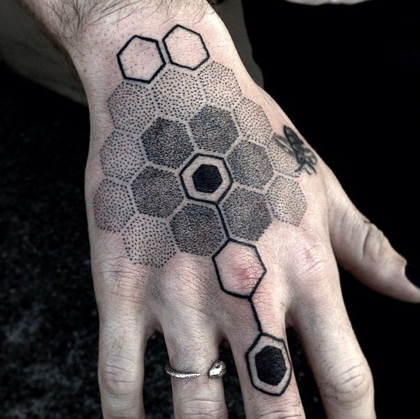 Best Honeycomb Tattoo Ideas 