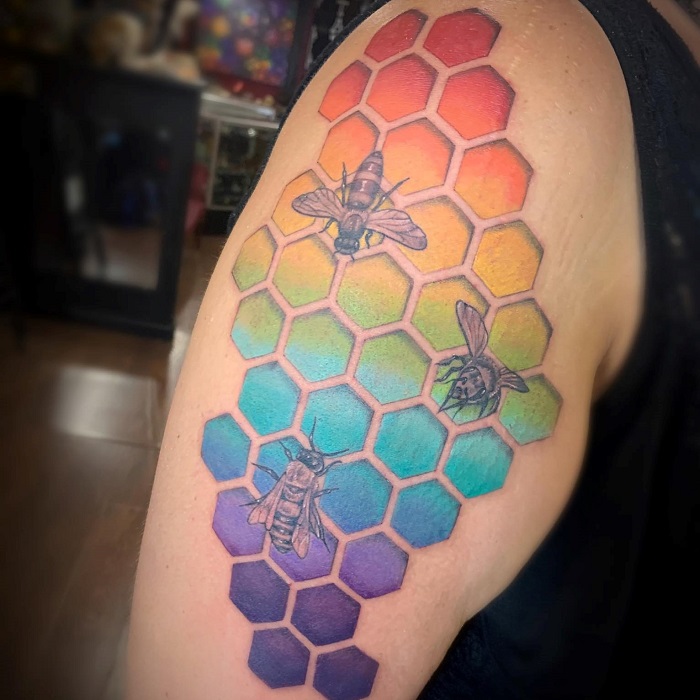 Top 73 honeycomb filler tattoo  ineteachers