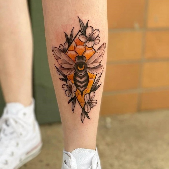 Best Honeycomb Tattoo Ideas 