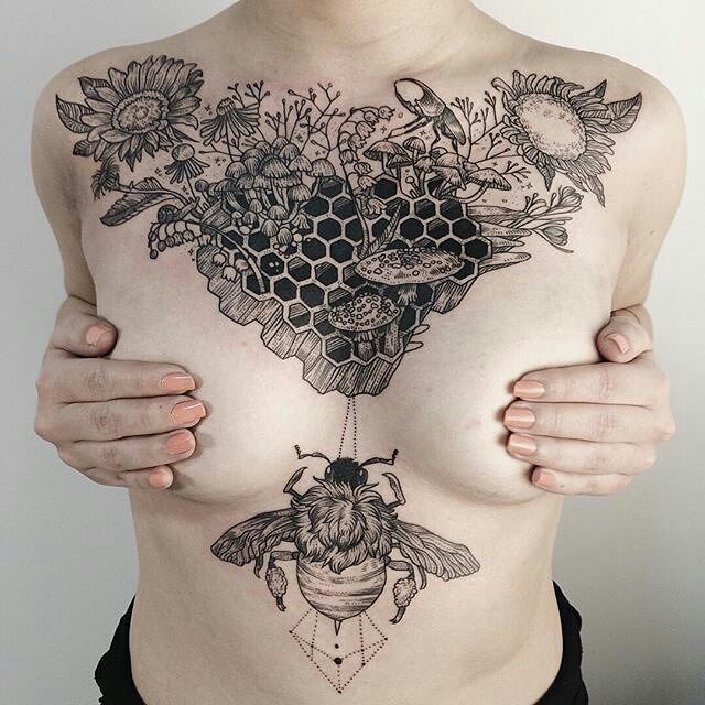 Best Honeycomb Tattoo Ideas 