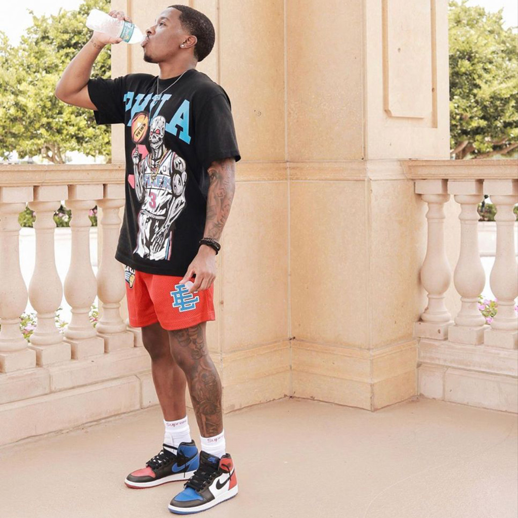 how to wear jordan 1 mids with shorts