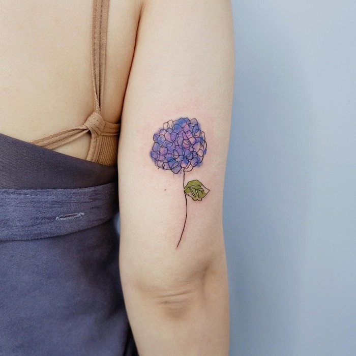 Best Hydrangea Tattoo Ideas 