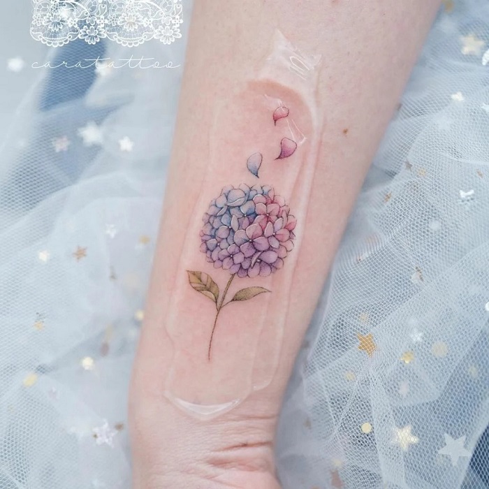 Hortensia Flower Tattoos Best Flower Site