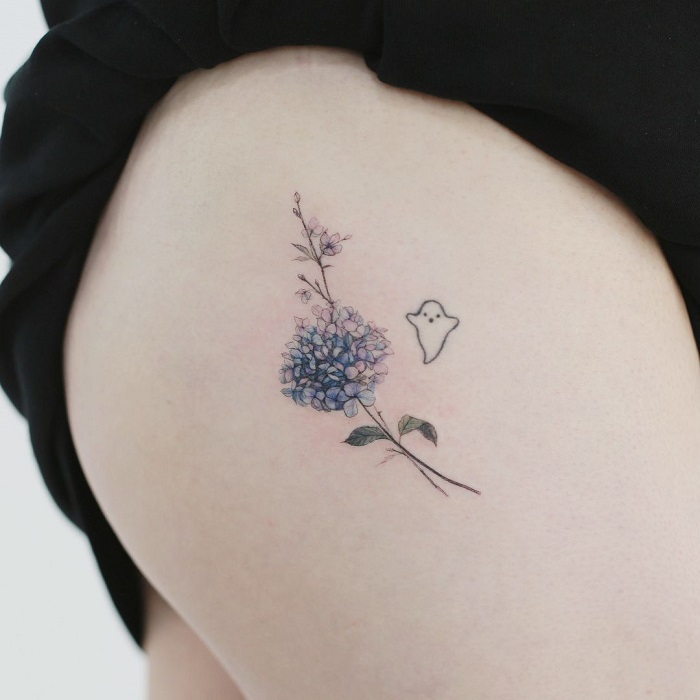 Best Hydrangea Tattoo Ideas 