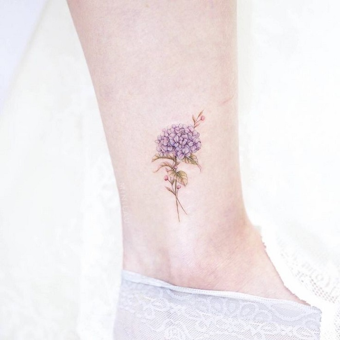 Best Hydrangea Tattoo Ideas 