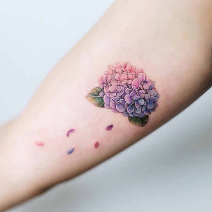 The Top 21 Hydrangea Tattoo Ideas  2021 Inspiration Guide