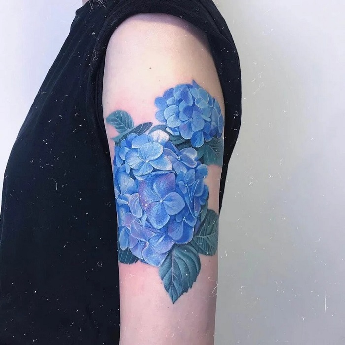 Best Hydrangea Tattoo Ideas 