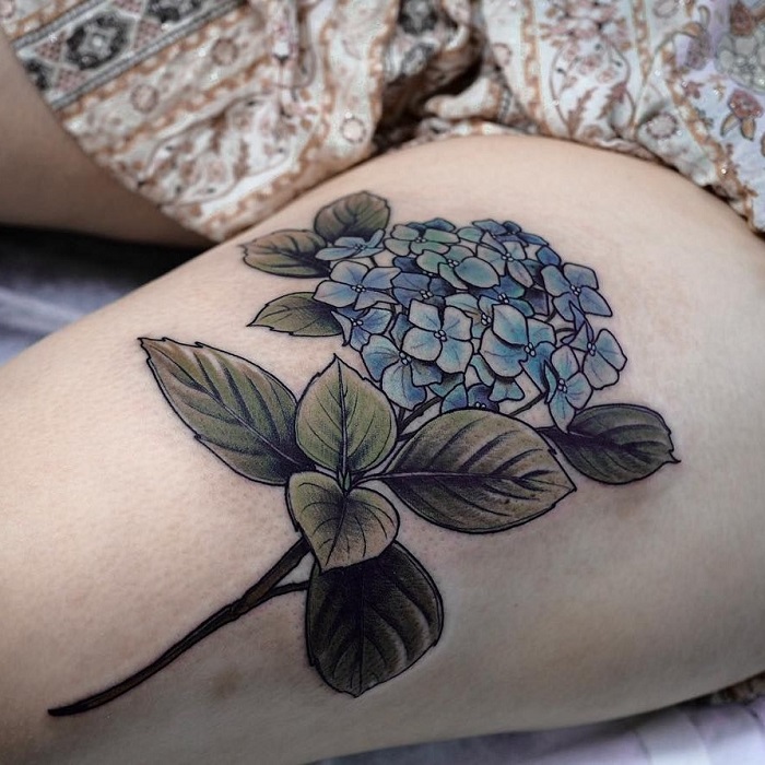 Best Hydrangea Tattoo Ideas 