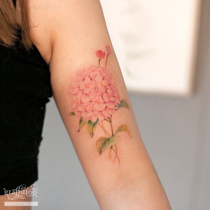 Best Hydrangea Tattoo Ideas 