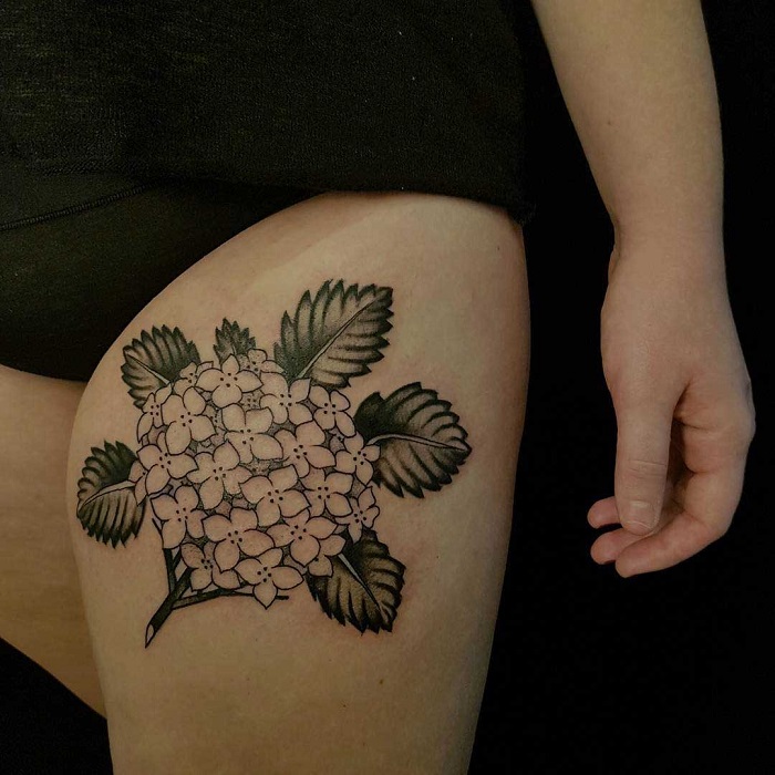 Best Hydrangea Tattoo Ideas 