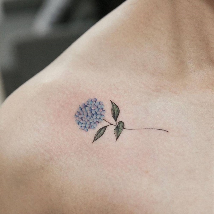 Best Hydrangea Tattoo Ideas 