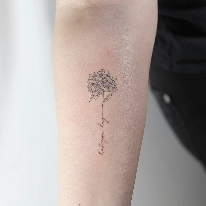 Best Hydrangea Tattoo Ideas 