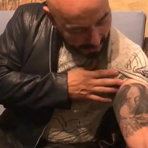 Jennis Brother Lupillo with a Tattoo of Jenni  Jenni rivera Jenny  Celebrities