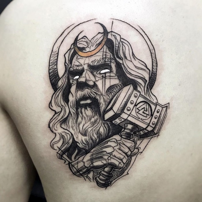 39 Odin Tattoo  Spectacular Design Ideas with Meaning