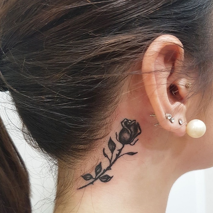  Best Rose Neck Tattoo Ideas 