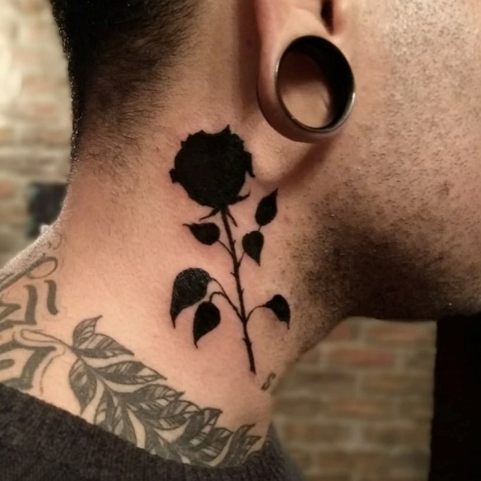  Best Rose Neck Tattoo Ideas 