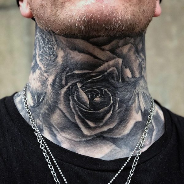 36 Best Rose Neck Tattoo Ideas - Read This First