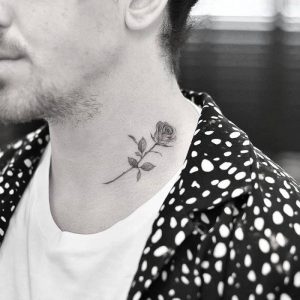 Neck Roser 36 Best Rose Neck Tattoo Ideas - Read This First