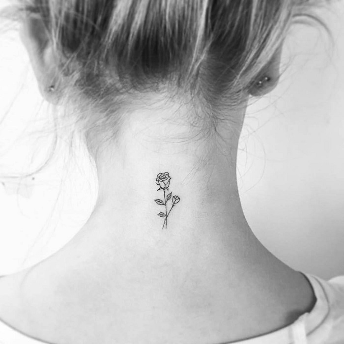  Best Rose Neck Tattoo Ideas 