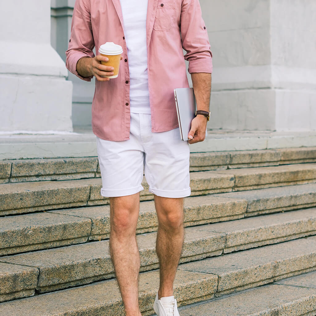 What to wear with white shorts guys - Buy and Slay