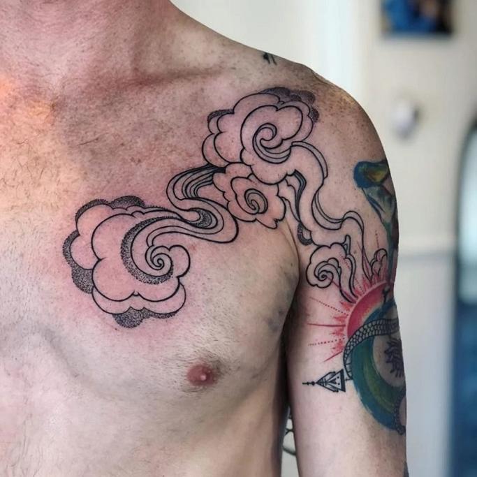 50 Dove Tattoos For Men  Soaring Designs With Harmony  Heaven tattoos Cloud  tattoo sleeve Sleeve tattoos