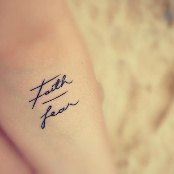 10 Faith Over Fear Tattoo Design Ideas for Men and Women   EntertainmentMesh