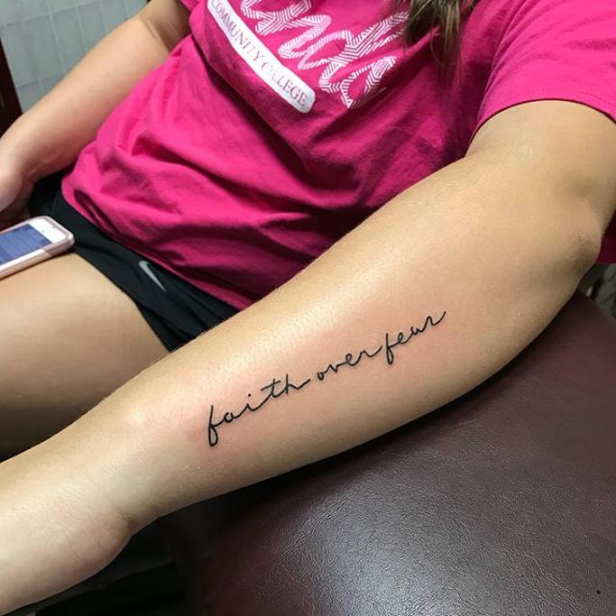 Best Faith Over Fear Tattoo Ideas