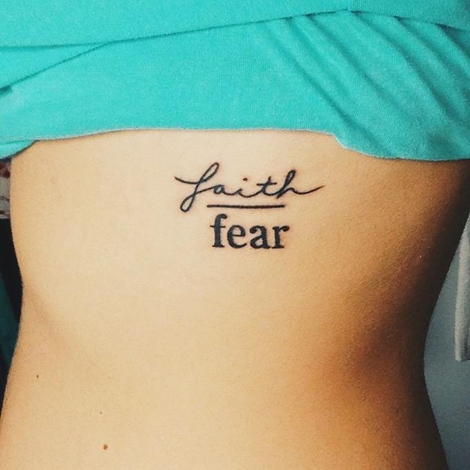 Faith over fear  Fear tattoo Hand tattoos Faith over fear