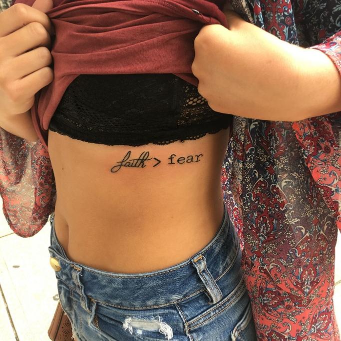 faith over fear tattooTikTok Search