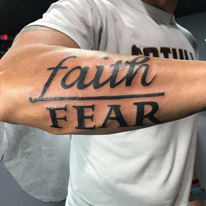 Best Faith Over Fear Tattoo Ideas