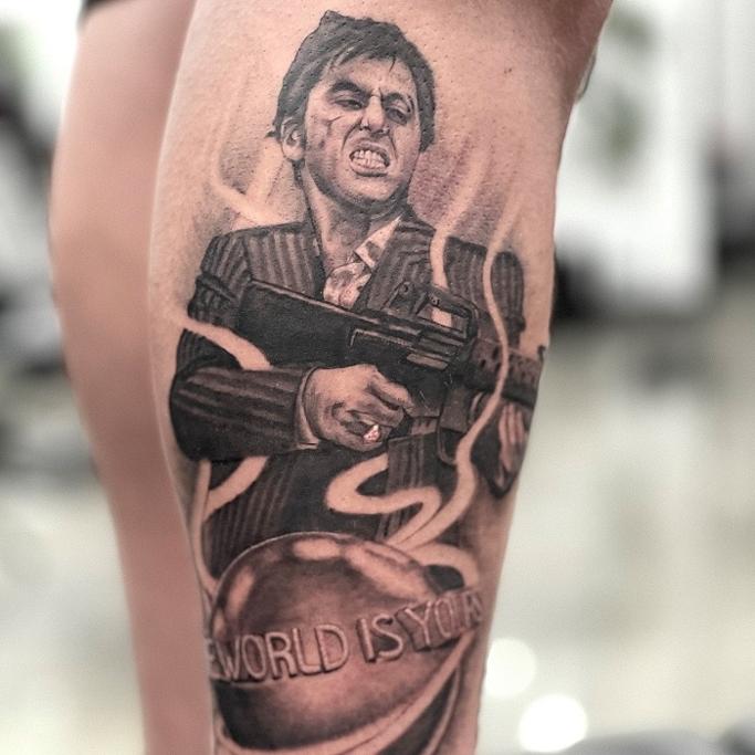 YAYO Familia on Twitter The only thing I got in this world is my balls  and my word and I dont break em for nobody  Tony Montana  scarface  scarfacetattoo scarfacequote 