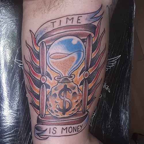 Best Time Is Money Tattoo Ideas 