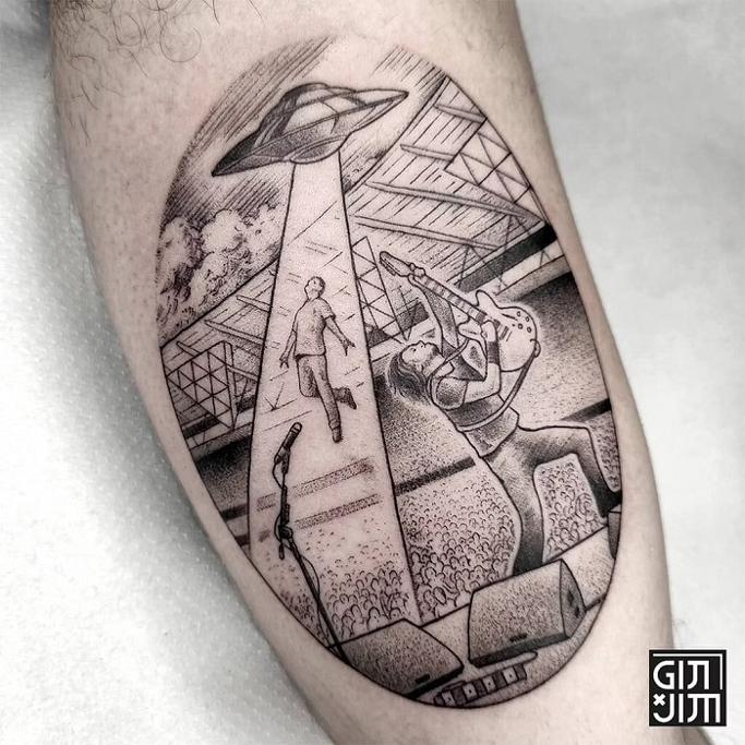 Best UFO Tattoo Ideas