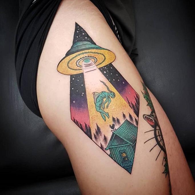 Best UFO Tattoo Ideas