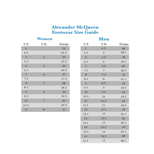 Alexander McQueen Sizing: A Comprehensive Guide for Finding Your Perfect Fit