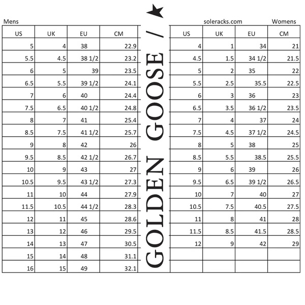 Golden Goose Sizing: How to Find Your Perfect Fit