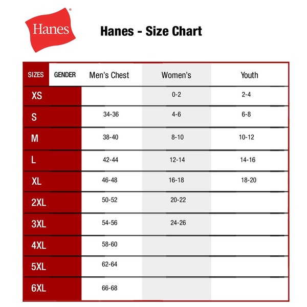 Hanes Sizing Chart: A Comprehensive Guide for Accurate Fit