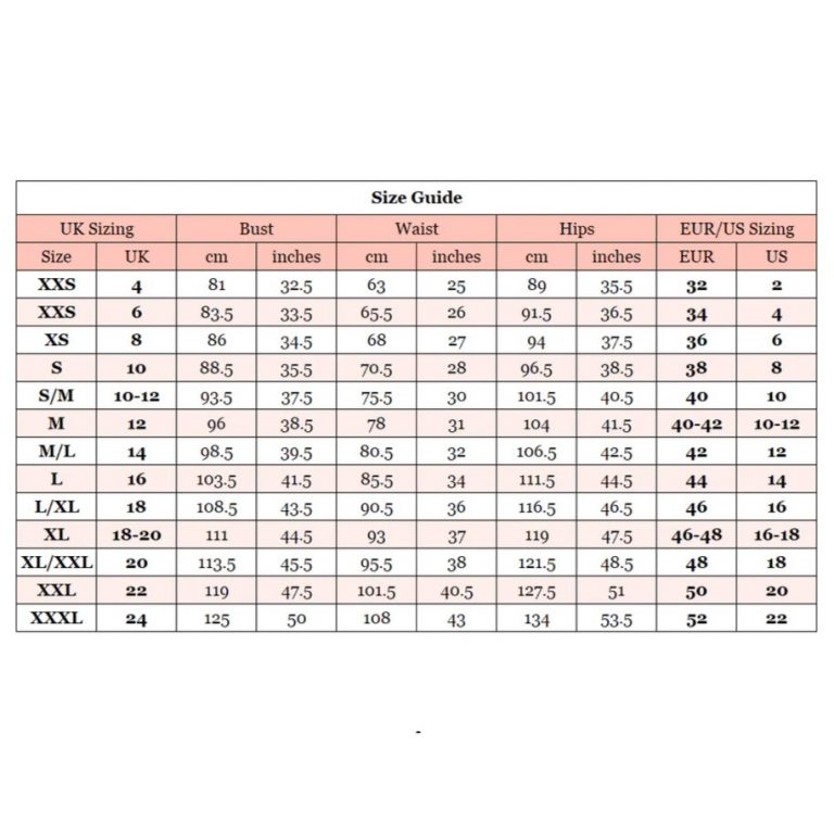 Au 10 To Uk Size Clothes